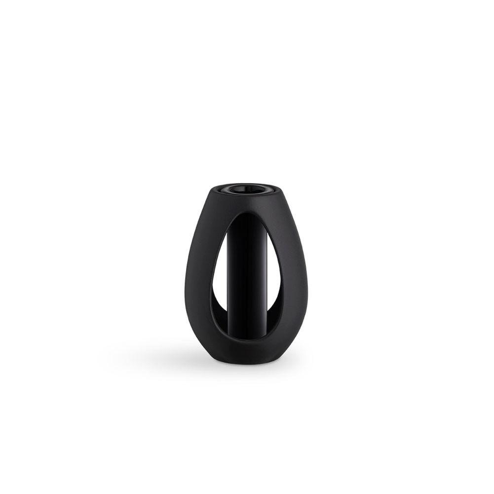 Kähler Kokong Kerzenhalter, Dunkelbraun, H 12,5cm-Leuchter-Kähler-5703779991078-691084-KAE-inwohn