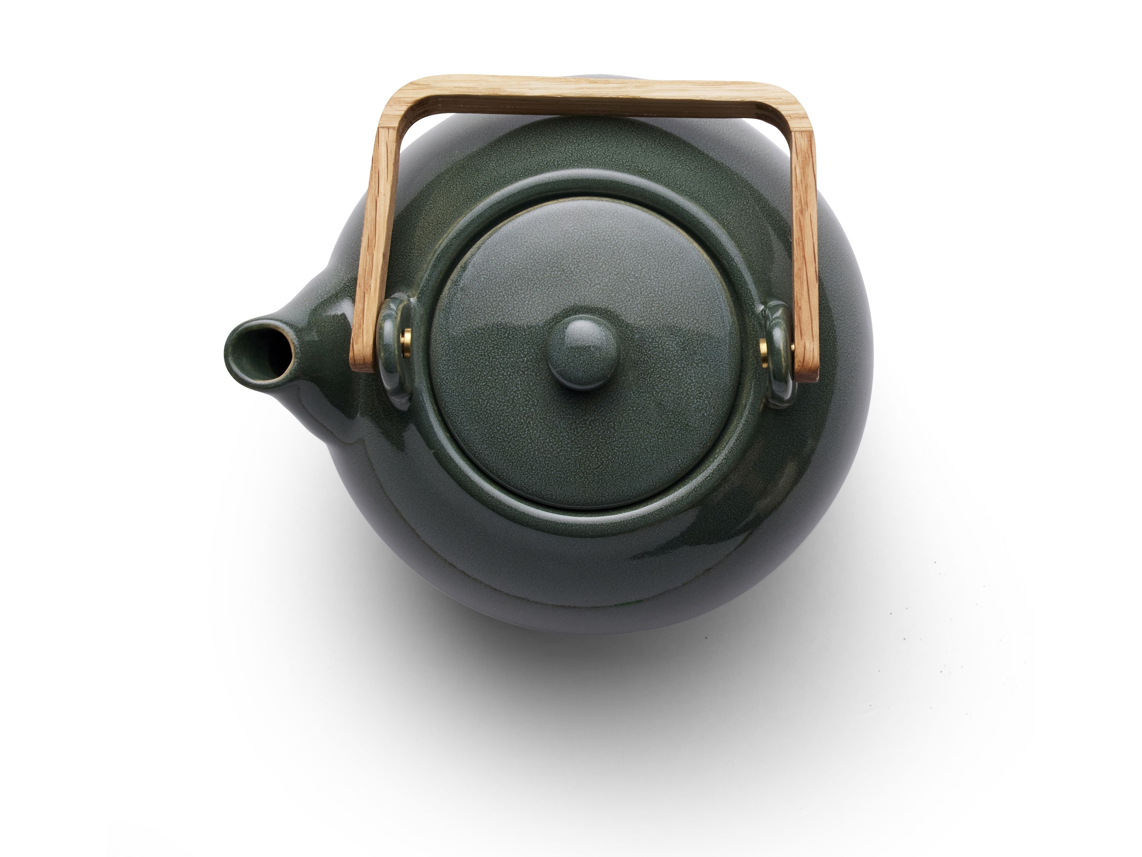 Bitz Teapot With Tea Strainer 1,2 L, Shiny Forest