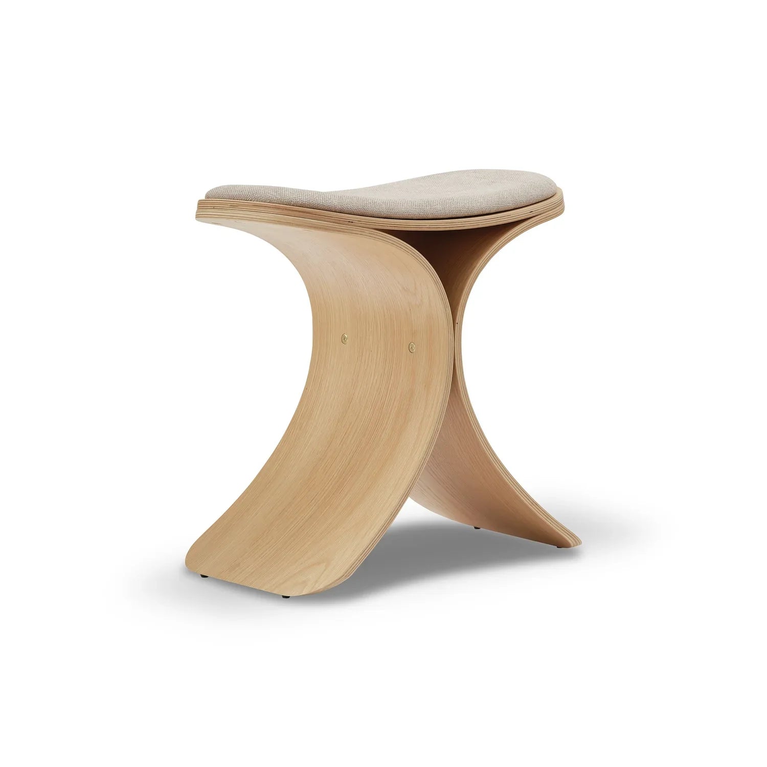Gejst Luno Stool, Oak/Beige Textile