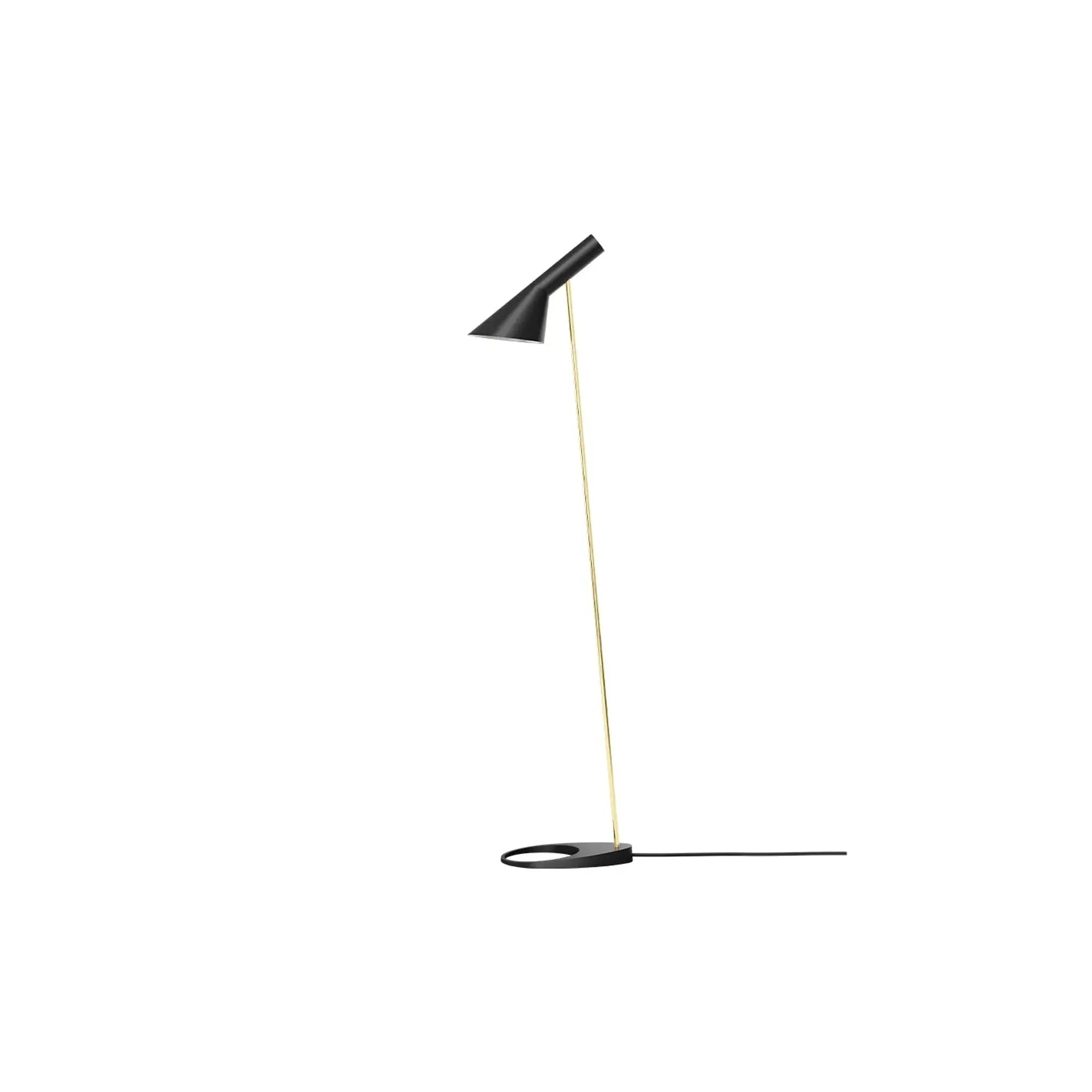 Louis Poulsen Aj Floor Lamp, Brass/Black