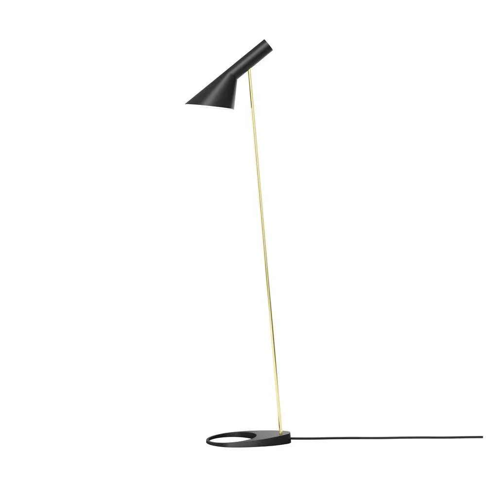 Louis Poulsen Aj Floor Lamp, Brass/Black