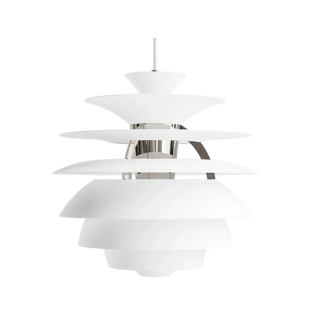 Louis Poulsen Ph Snowball Pendant, Soft White/High Lustre Chrome Plated