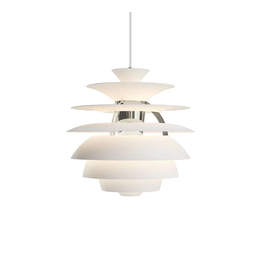 Louis Poulsen Ph Snowball Pendant, Soft White/High Lustre Chrome Plated