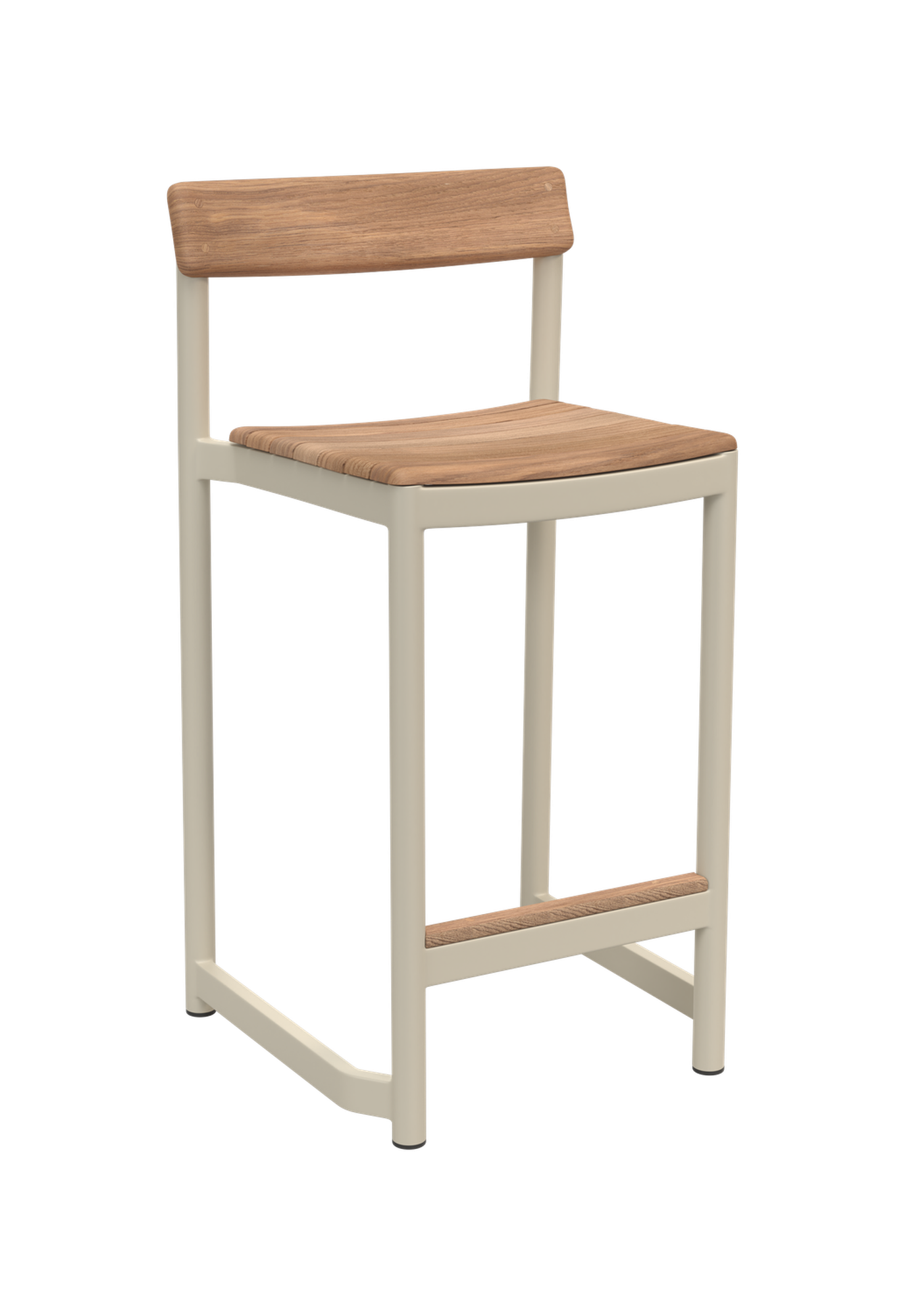 Fritz Hansen Pelagus Outdoor Counter Stool, Light Ivory