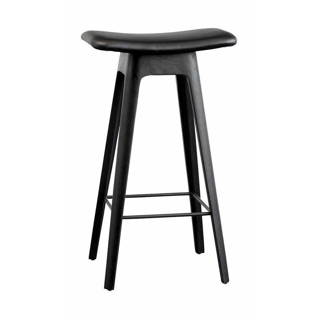 [product_category]-Andersen Furniture Hc1 Bar Stool Black Oak, Black Leather Seat, H 67cm-Andersen Furniture-5713524001426-0-880L0103-AND-1