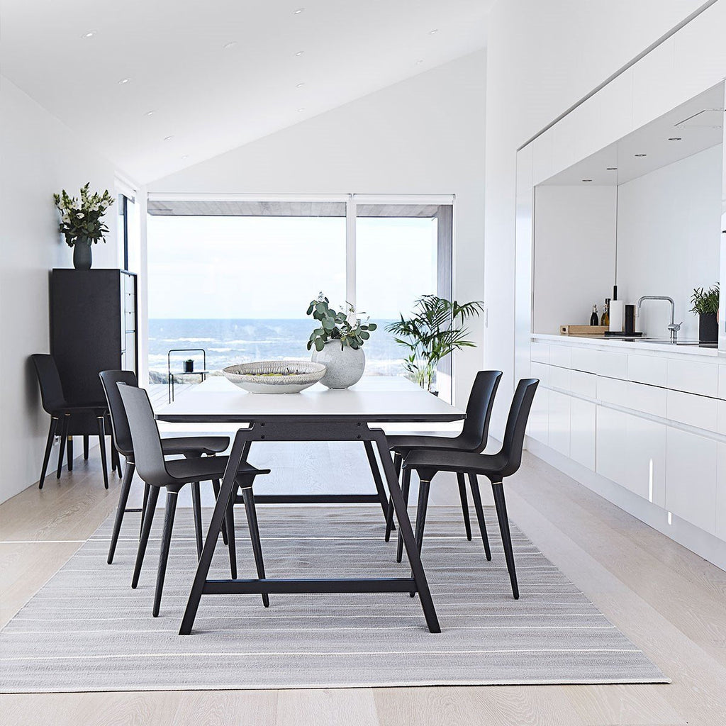 [product_category]-Andersen Furniture T1 Extendable Table, White Laminate, Black Frame, 160cm-Andersen Furniture-54789562325865-2-3006A01-AND-2