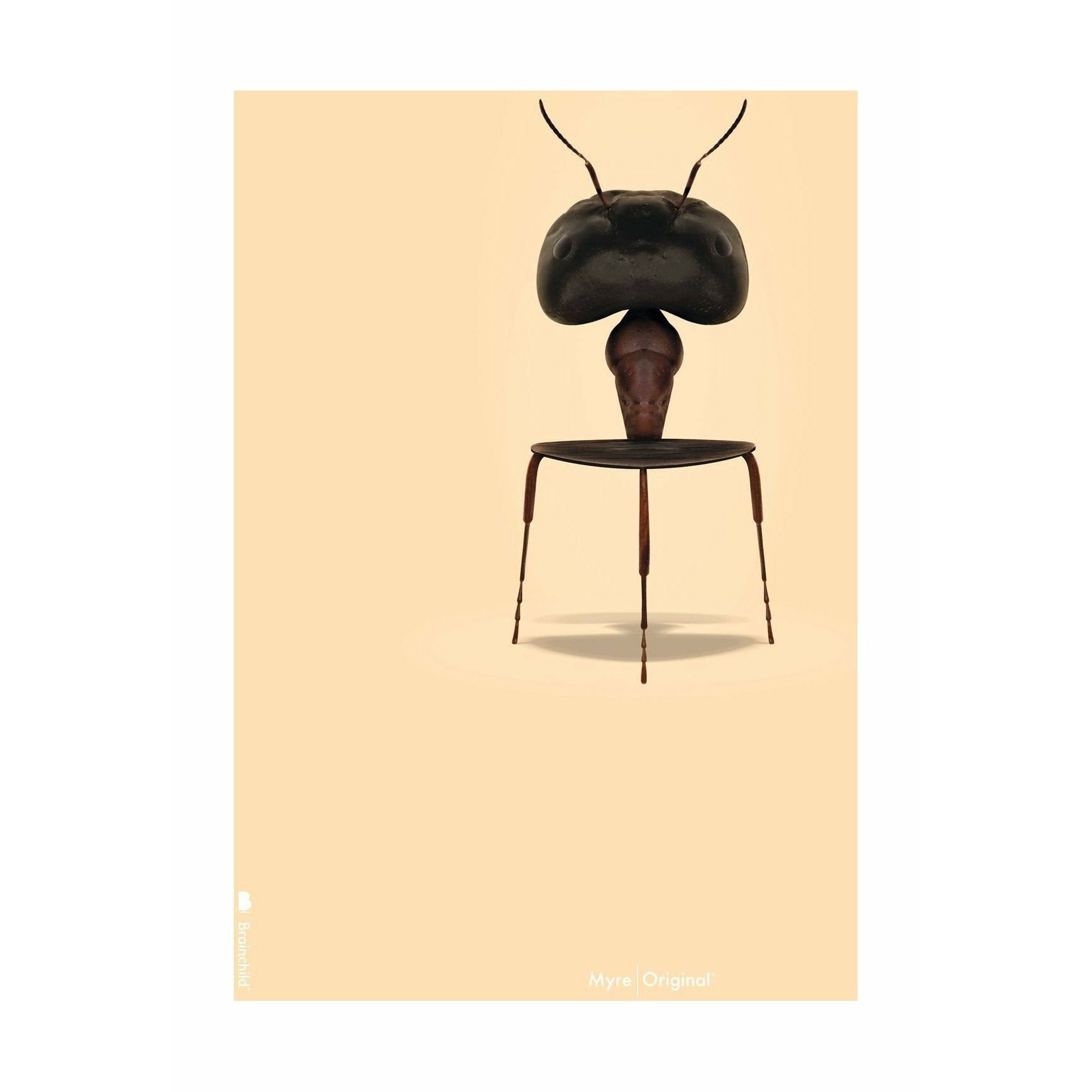 [product_category]-Brainchild Ant Classic Poster Without Frame 70 X100 Cm, Sand Colored Background-Brainchild-5713713200558-42004-BRA-1