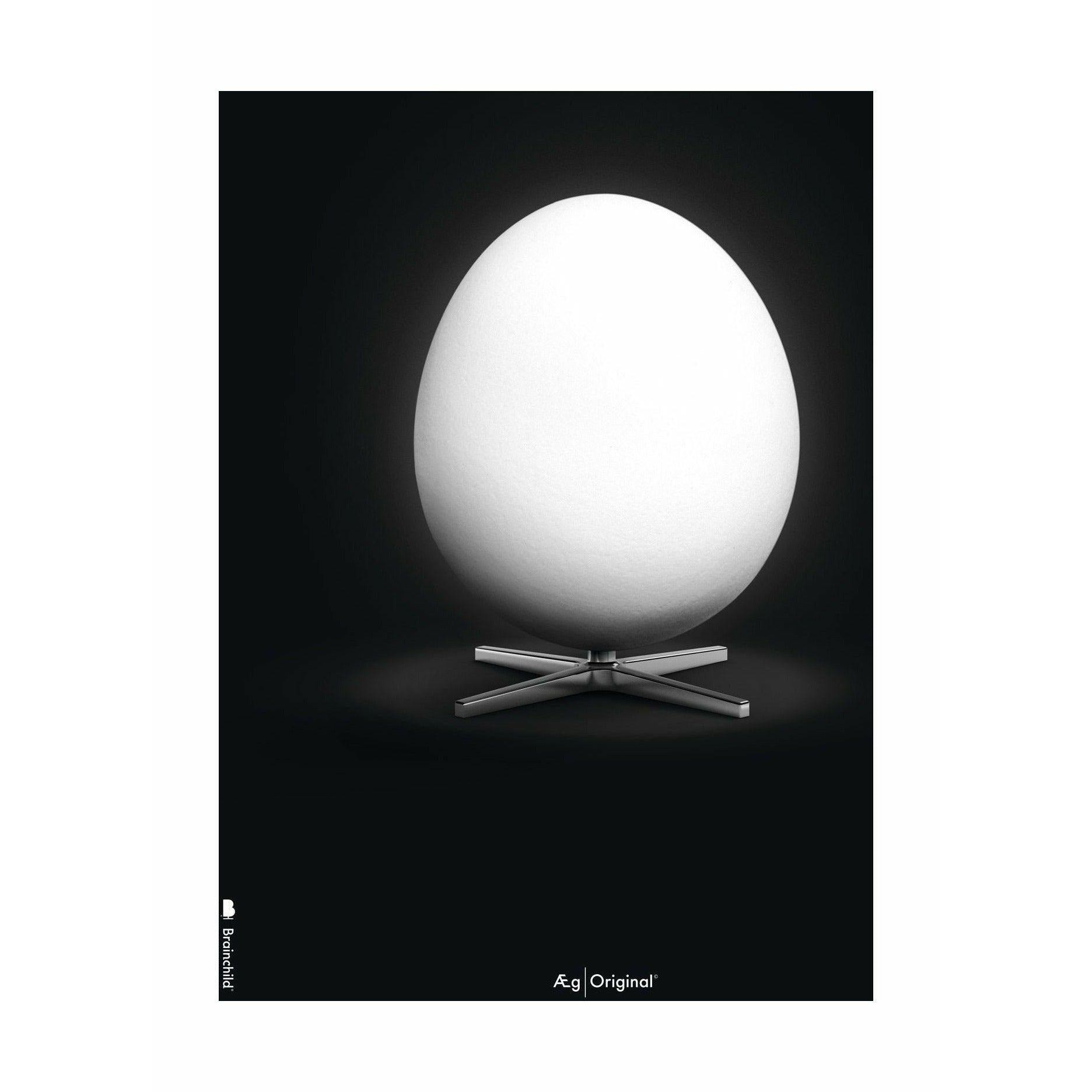[product_category]-Brainchild Egg Classic Poster Without Frame 50 X70 Cm, Black Background-Brainchild-5713713200299-12003-BRA-1