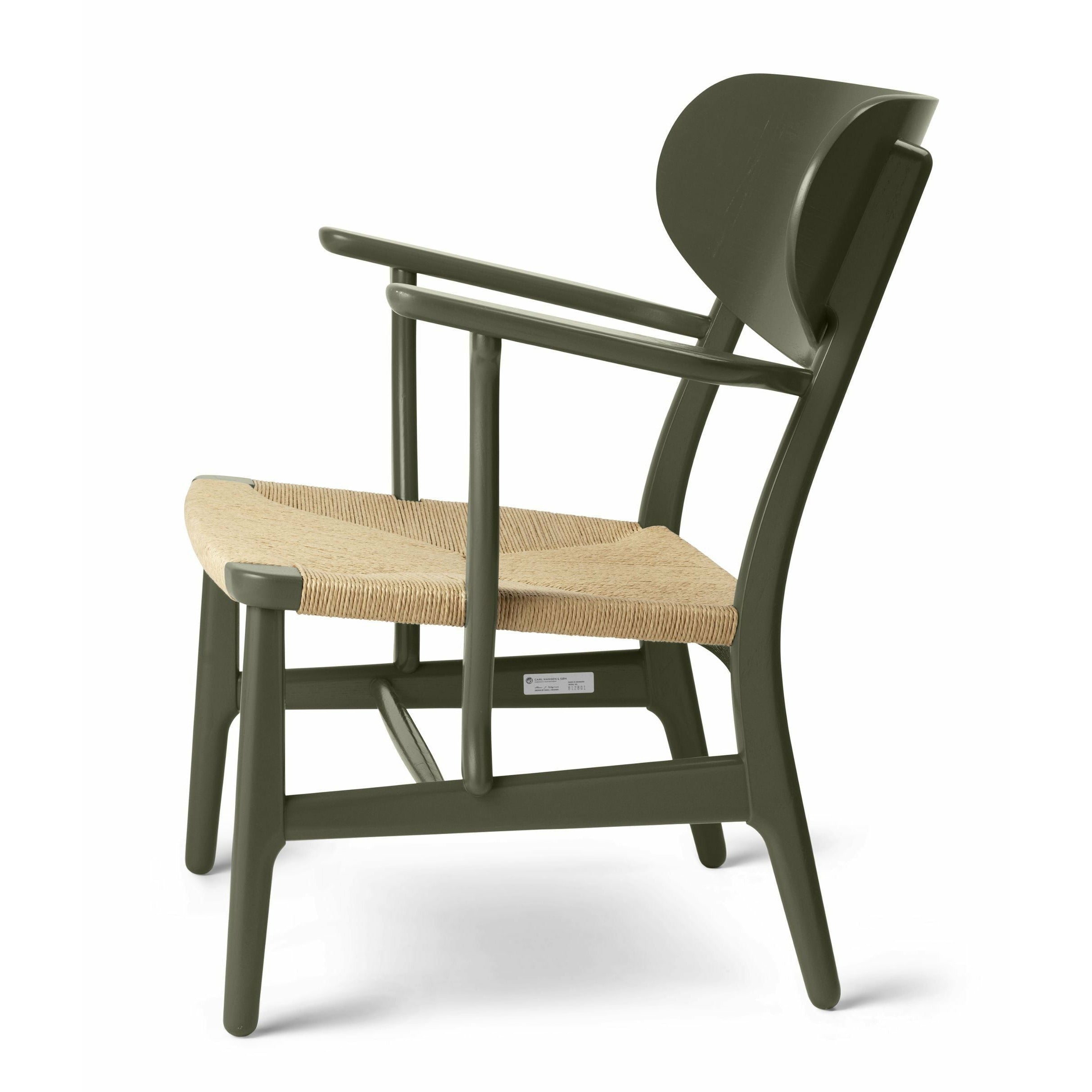 Carl Hansen Ch22 Armchair Oak, Seaweed Green/Natural Braiding, Special Edition