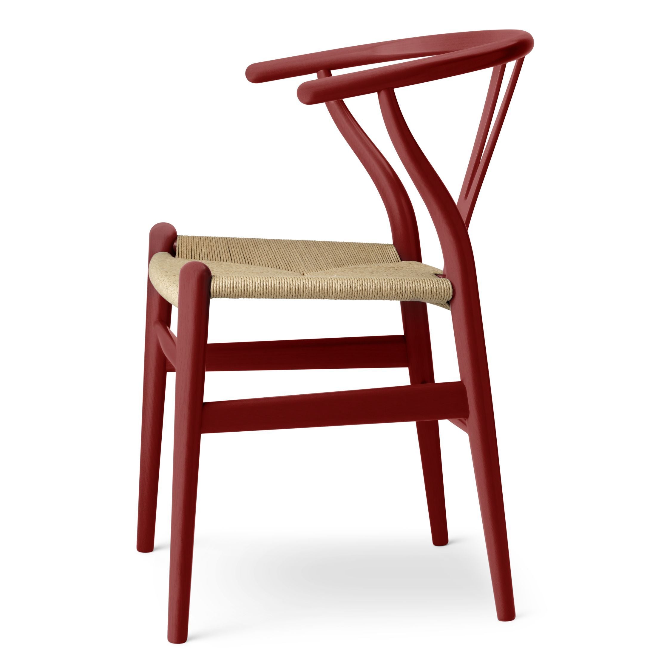 Carl Hansen Ch24 Y Chair Stuhl Eiche, Falu Rot/Naturpapierkordel, Sonderedition