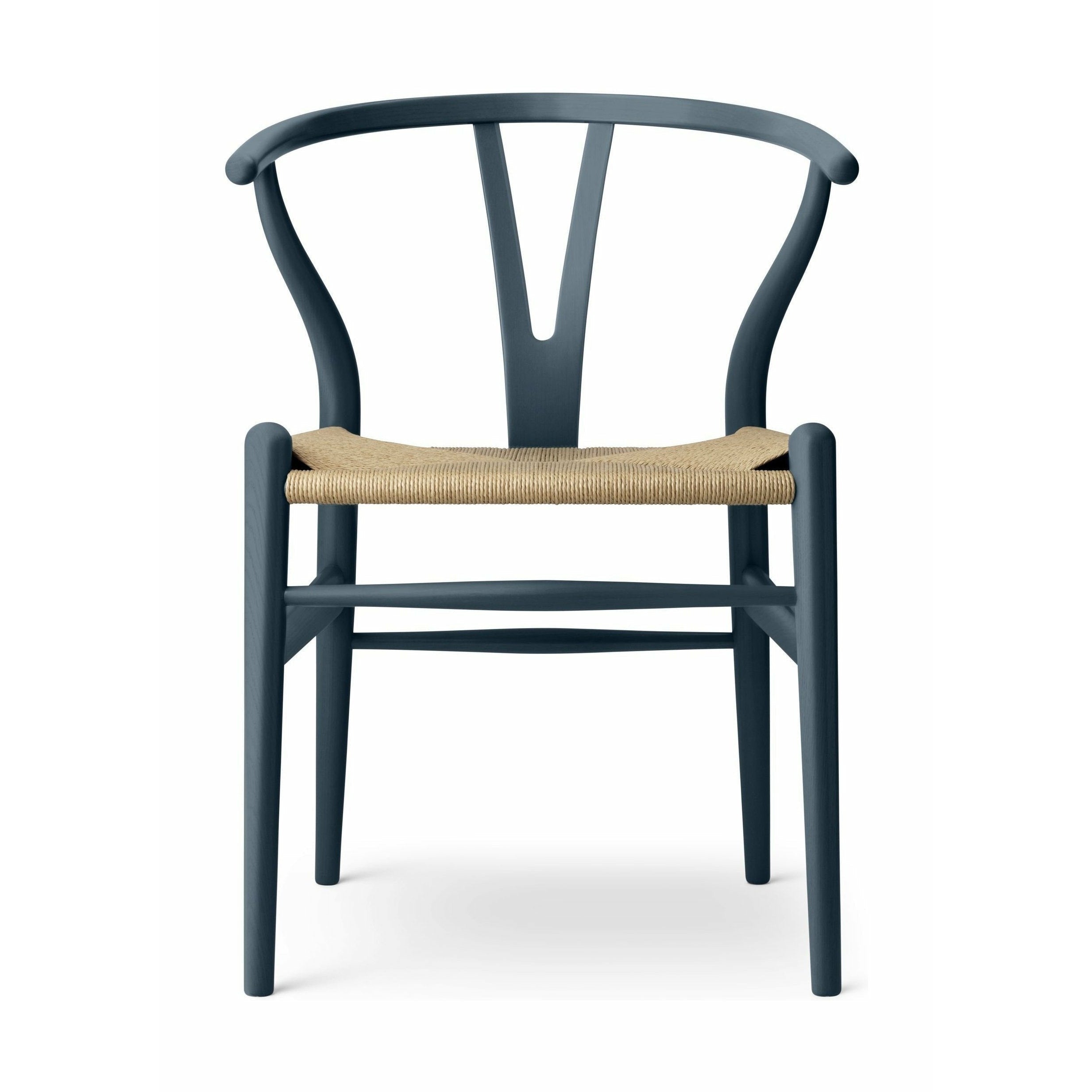 Carl Hansen Ch24 Y Chair Stuhl Eiche, Nordseeblau/Naturgeflochten, Sonderedition
