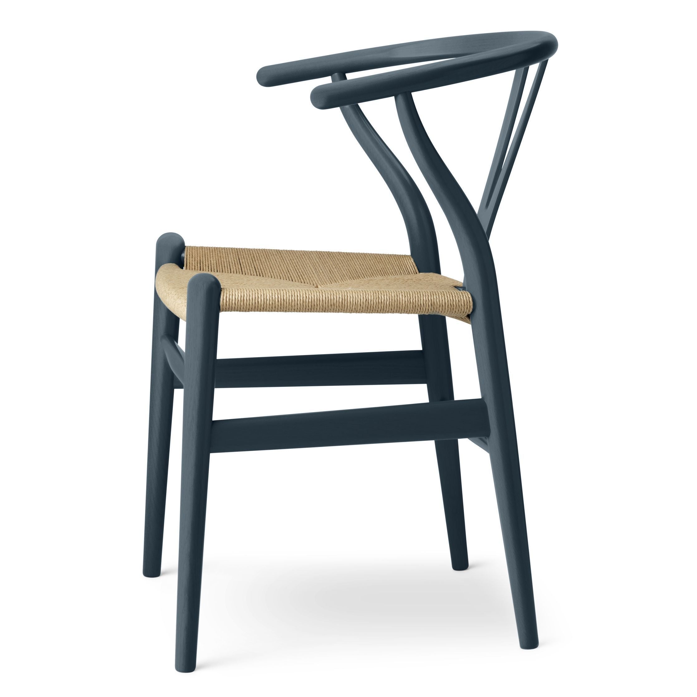 Carl Hansen Ch24 Y Chair Stuhl Eiche, Nordseeblau/Naturgeflochten, Sonderedition