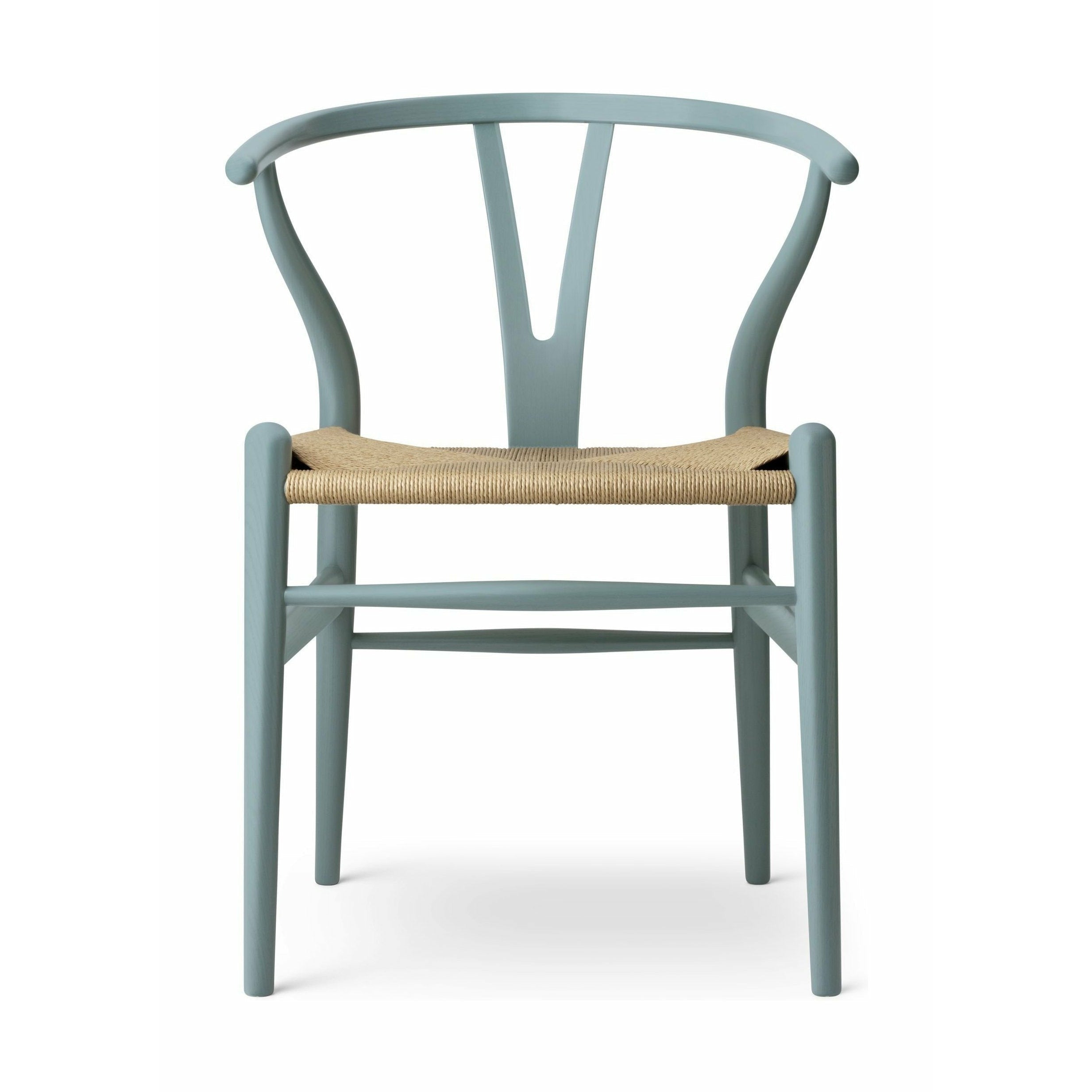 Carl Hansen Ch24 Y Chair Stuhl Eiche, Zinnblau/Naturgeflecht, Sonderedition
