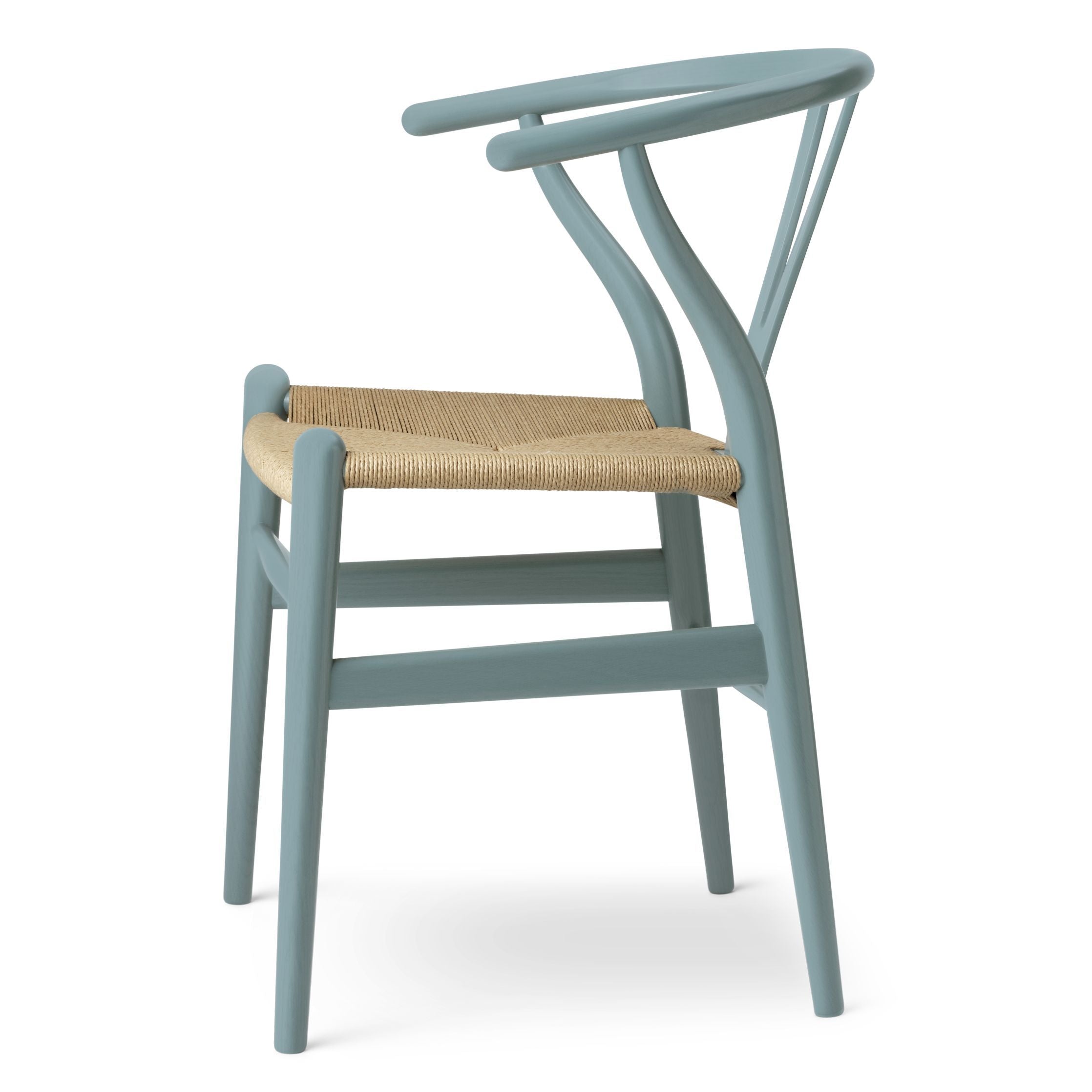 Carl Hansen Ch24 Y Chair Stuhl Eiche, Zinnblau/Naturgeflecht, Sonderedition