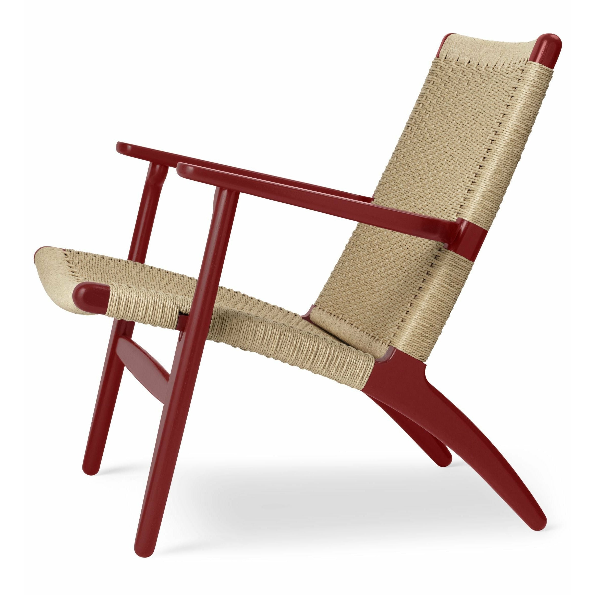 Carl Hansen Ch25 Armchair Oak, Falu Red/Natural Braiding, Special Edition