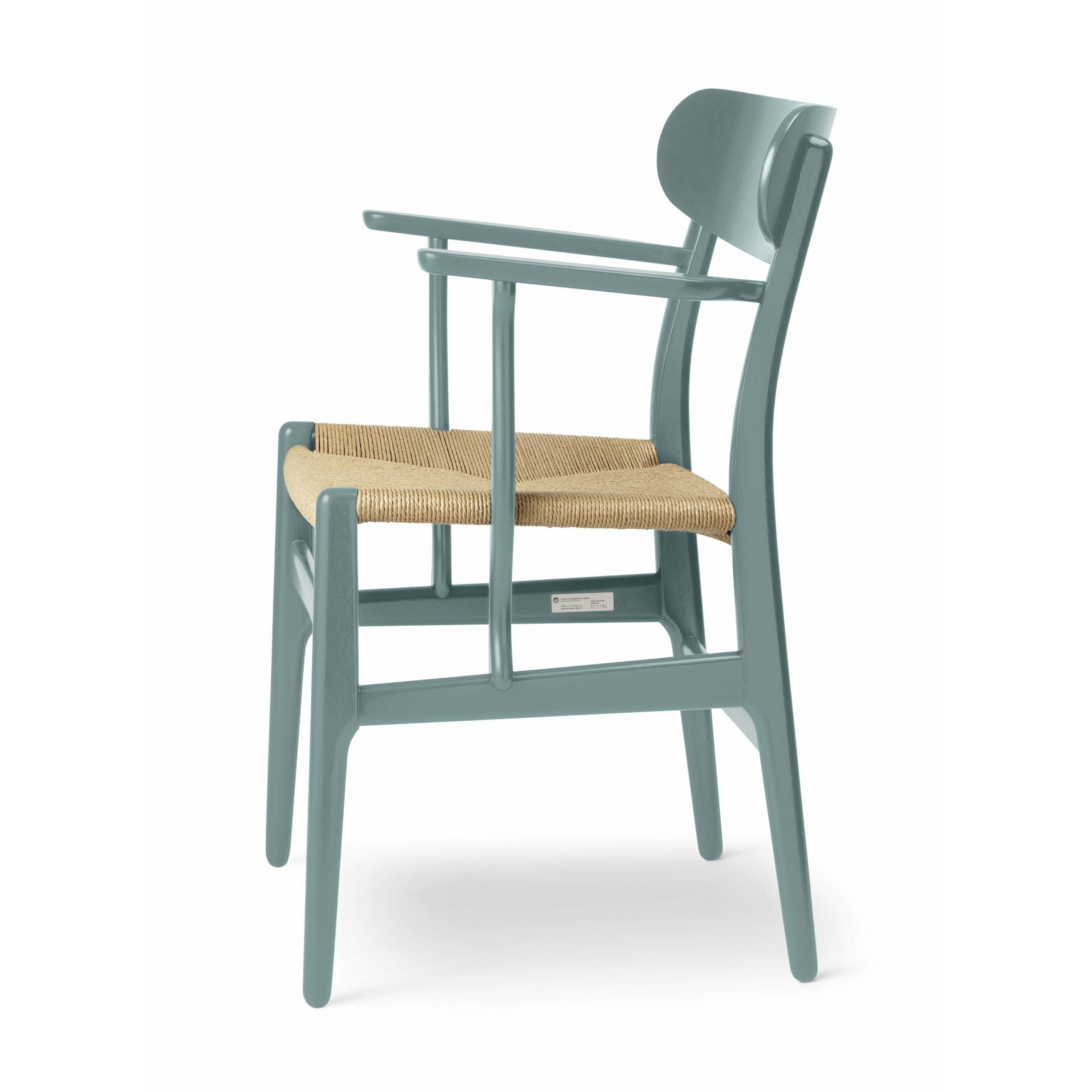 Carl Hansen Ch26 Chair Oak, Pewter Blue/Natural Woven, Special Edition