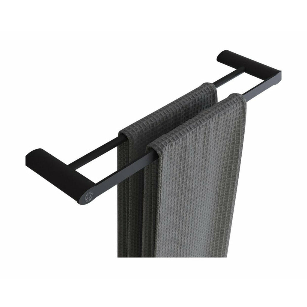 [product_category]-Copenhagen Bath Cb 200 Double Towel Holder, Mat Black-Copenhagen Bath-5700400401197-40040119-COP-1
