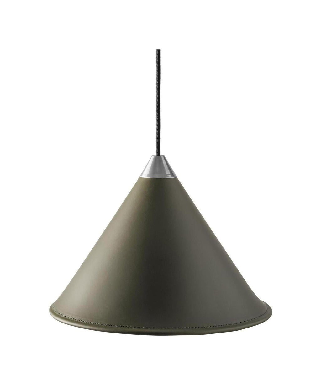 [product_category]-Cuero Namibia Pendant ø 25 Cm, Grass Green/Chrome With Black Cable-Cuero-7340172637493-1500735-CUE-1