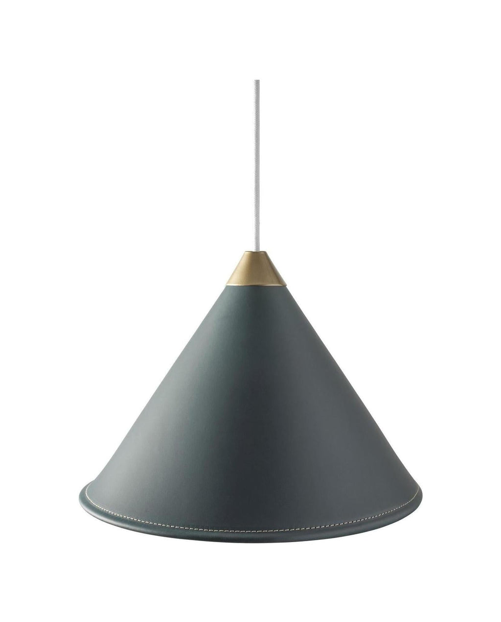 [product_category]-Cuero Namibia Pendant ø 25 Cm, Ocean Blue/Brass With White Cable-Cuero-7340172635932-1500830-CUE-1