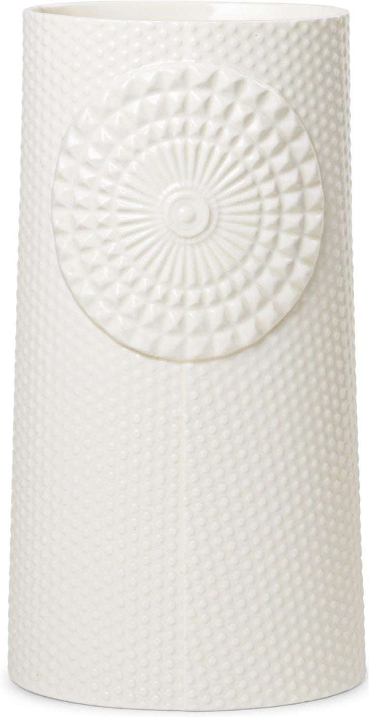 Dottir Pipanella Dot Vase Oval White, 22,5cm