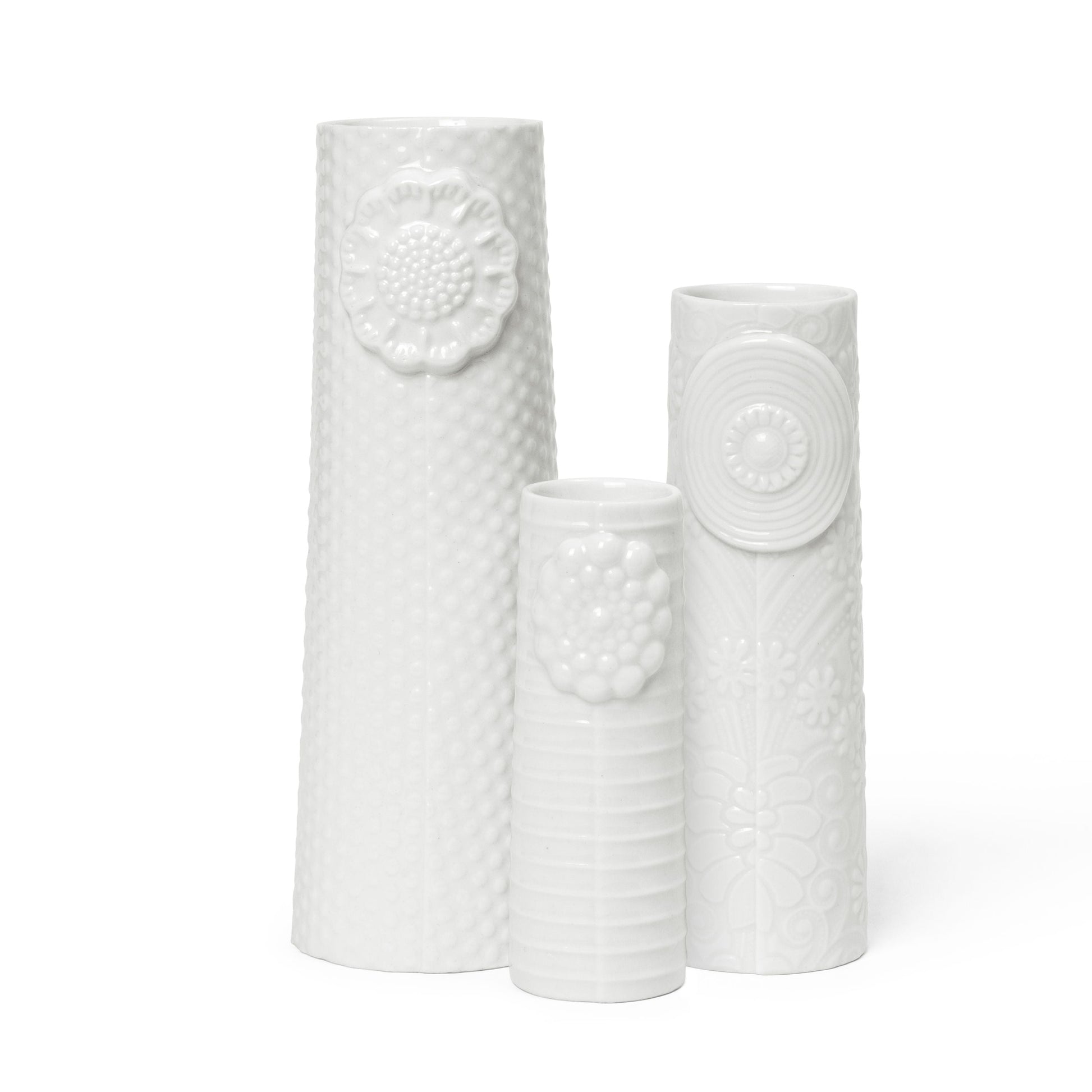 [product_category]-Dottir Pipanella Flock Clean Linen Vase Set Of 3 (Mini/Lille/Stor)-Dottir-5712466006100-11909-DOT-1