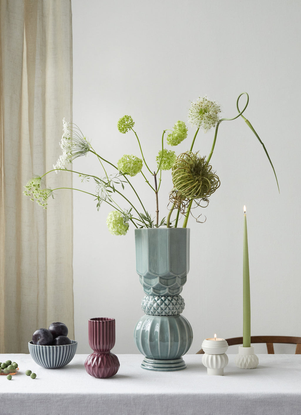 [product_category]-Dottir Samsurium Towerbell Vase, Peacock-Dottir-5712466006148-15265-DOT-2