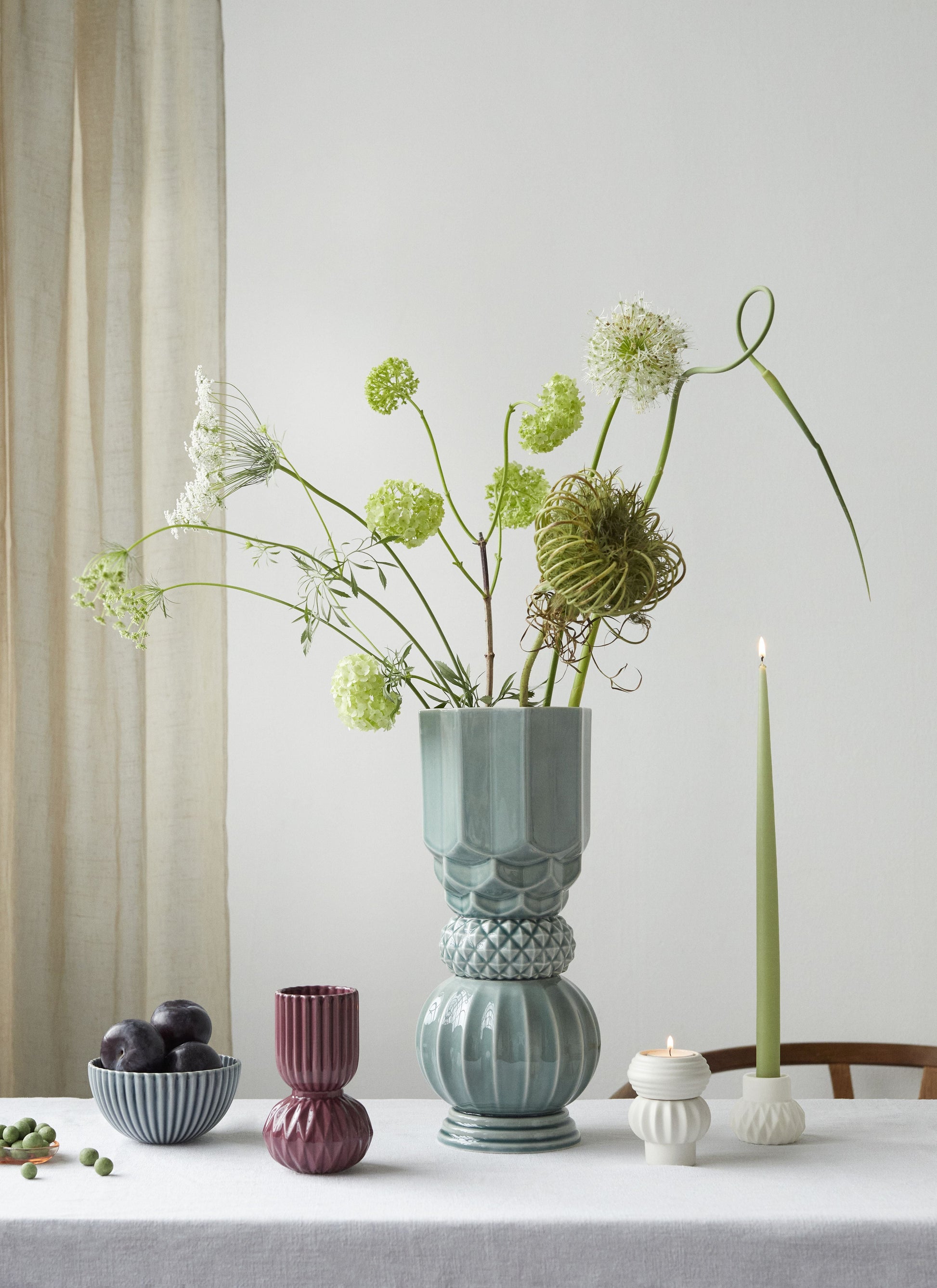 [product_category]-Dottir Samsurium Towerbell Vase, Peacock-Dottir-5712466006148-15265-DOT-2