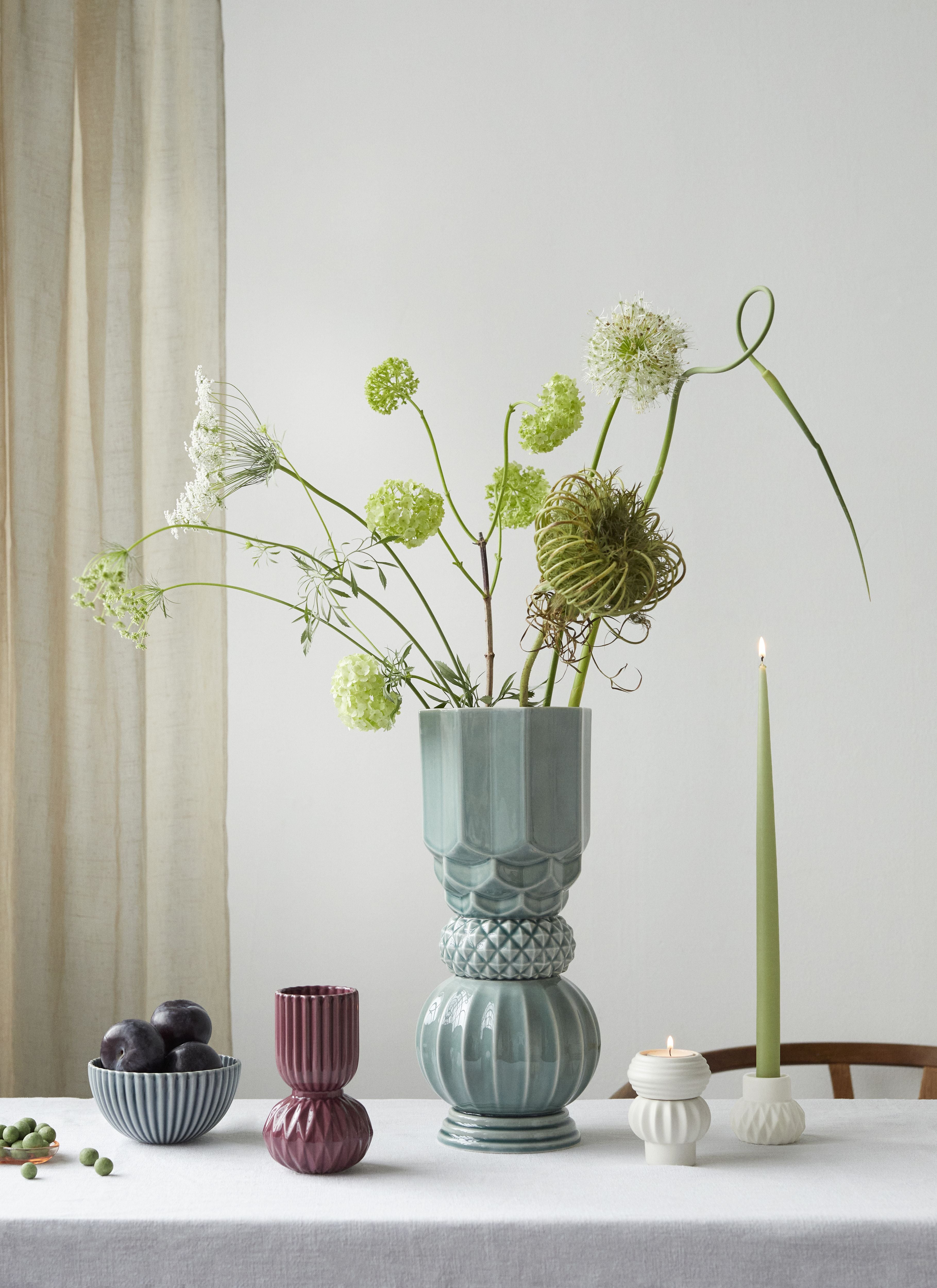[product_category]-Dottir Samsurium Towerbell Vase, Peacock-Dottir-5712466006148-15265-DOT-2