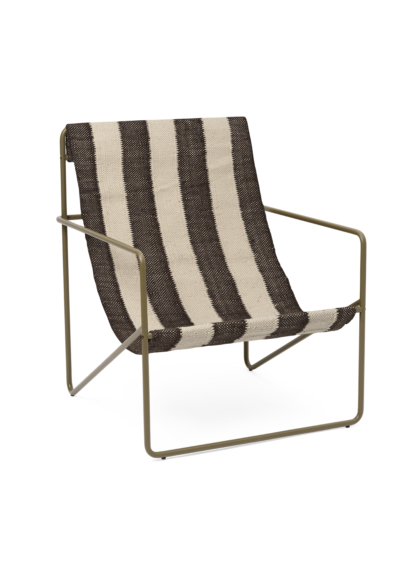 [product_category]-Ferm Living Desert Lounge Chair Olive/Off White/Chocolate-Ferm Living-5704723320920-1104269107-FER-1