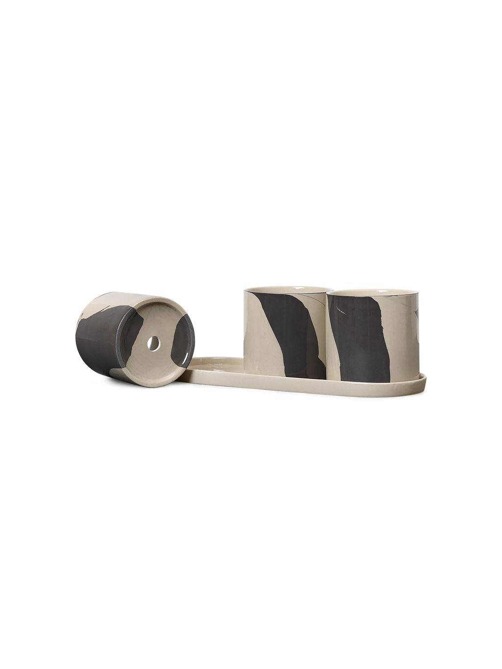 [product_category]-Ferm Living Inlay Herb Pots, Sand/Brown-Ferm Living-5704723286103-1104265644-FER-2
