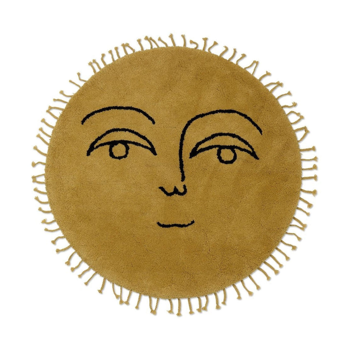 [product_category]-Ferm Living Sun Rug With Fringes Large, Yellow-Ferm Living-5704723288701-1104265904-FER-2