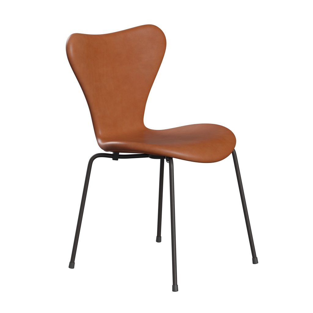 [product_category]-Fritz Hansen 3107 Chair Full Upholstery, Warm Graphite/Grace Walnut-Fritz Hansen-3107FU-ELWAL-WARGRA-FRI-2