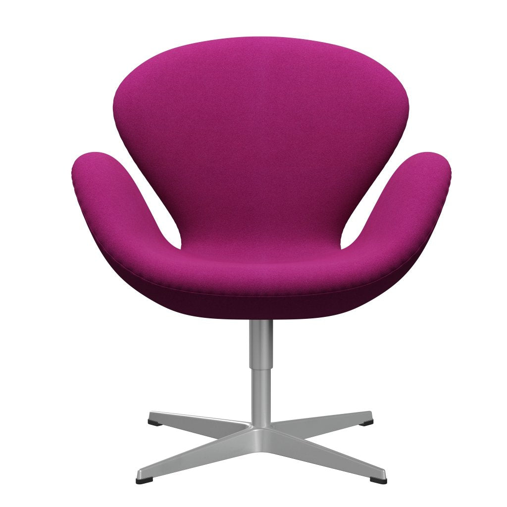 [product_category]-Fritz Hansen Swan Lounge Chair, Silver Grey/Tonus Pink-Fritz Hansen-3320-TON636-SGBASE-FRI-1