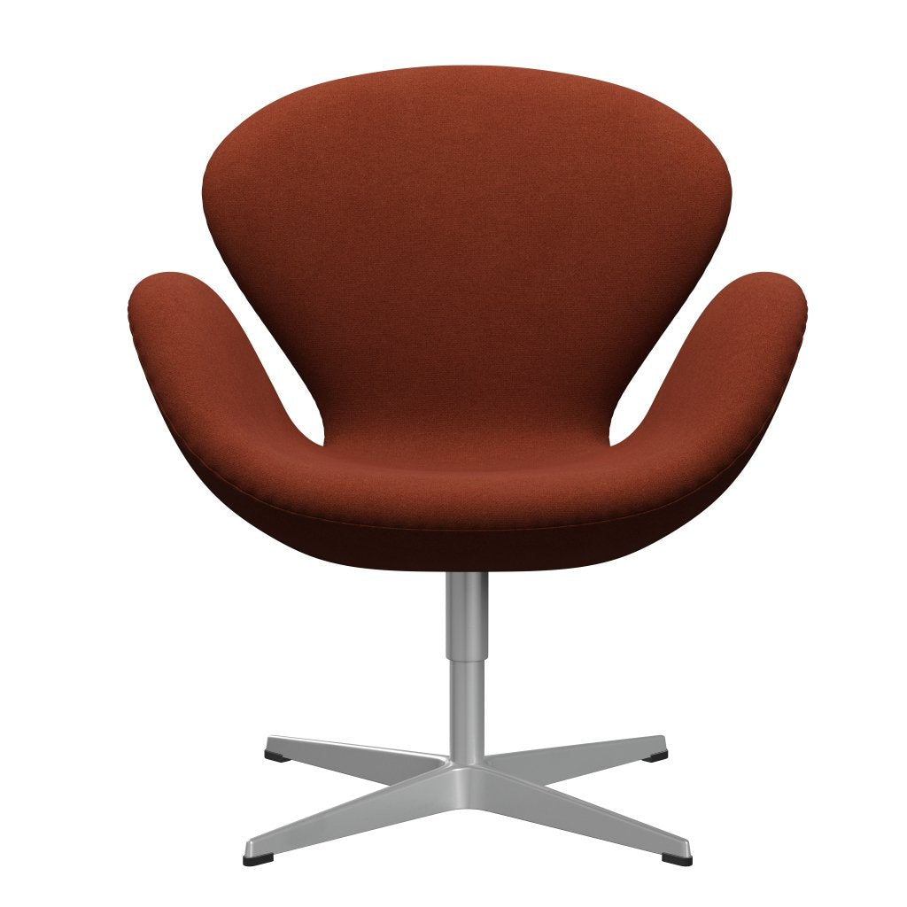 [product_category]-Fritz Hansen Swan Lounge Chair, Silver Grey/Tonus Rust-Fritz Hansen-3320-TON474-SGBASE-FRI-1