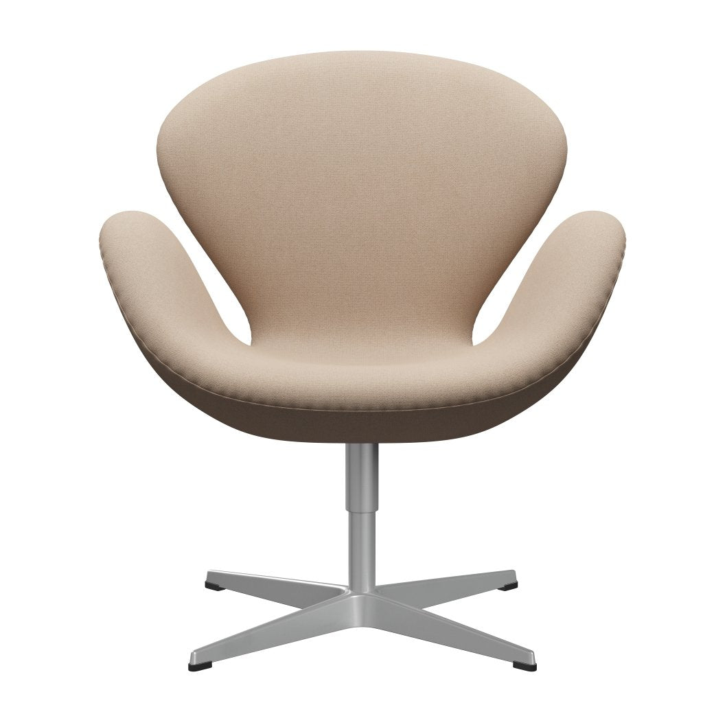 [product_category]-Fritz Hansen Swan Lounge Chair, Silver Grey/Tonus Sand-Fritz Hansen-3320-TON135-SGBASE-FRI-1