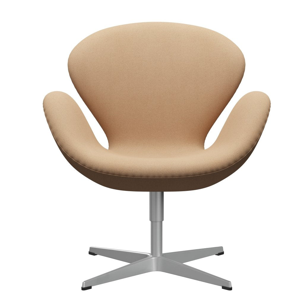 [product_category]-Fritz Hansen Swan Lounge Chair, Silver Grey/Tonus Warm Beige-Fritz Hansen-3320-TON224-SGBASE-FRI-1