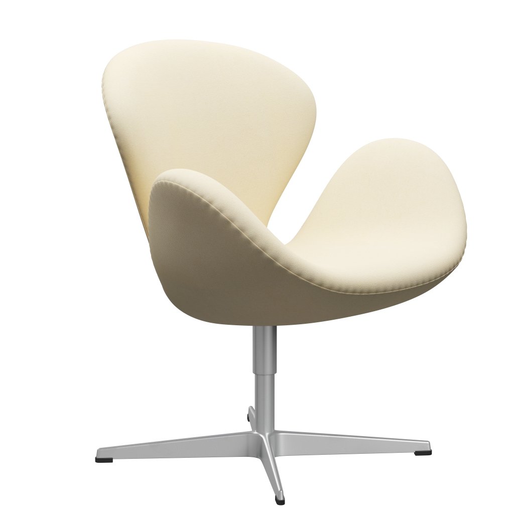 [product_category]-Fritz Hansen Swan Lounge Chair, Silver Grey/Tonus Wool White-Fritz Hansen-3320-TON100-SGBASE-FRI-2