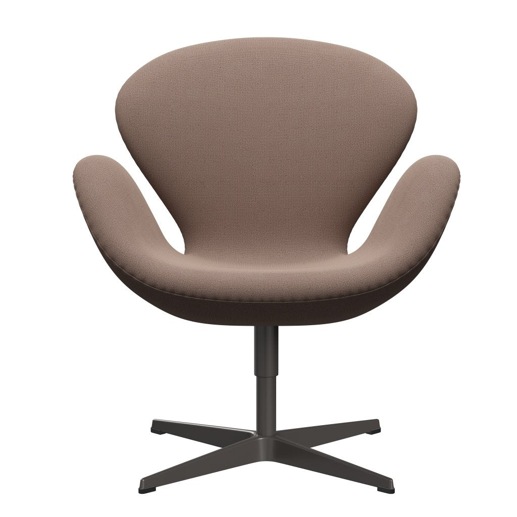 [product_category]-Fritz Hansen Swan Lounge Chair, Warm Graphite/Capture Brown-Fritz Hansen-3320-CP6701-WGBASE-FRI-1