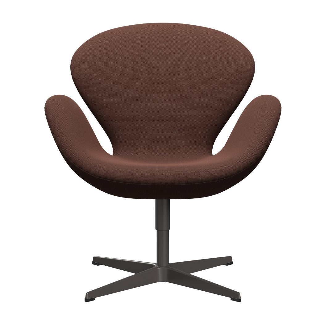 [product_category]-Fritz Hansen Swan Lounge Chair, Warm Graphite/Capture Brown/Light Pink-Fritz Hansen-3320-CP7301-WGBASE-FRI-1