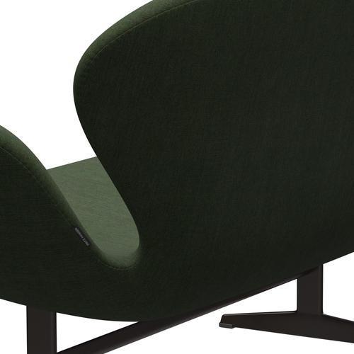 [product_category]-Fritz Hansen Swan Sofa 2 Seater, Brown Bronze/Canvas Light Green/Blue-Fritz Hansen-3321-CA0974-BBBASE-FRI-5
