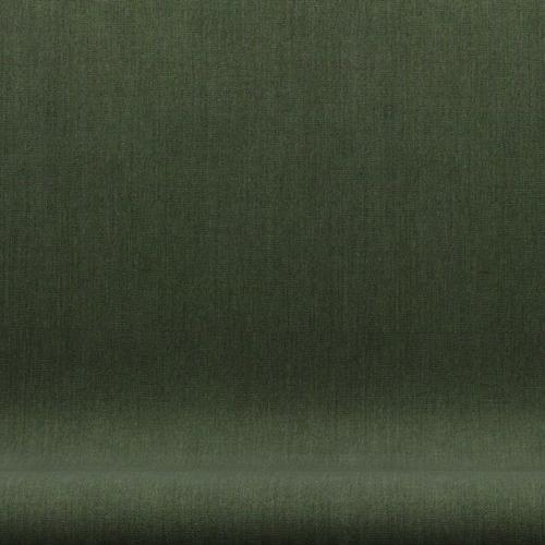 [product_category]-Fritz Hansen Swan Sofa 2 Seater, Brown Bronze/Canvas Light Green/Blue-Fritz Hansen-3321-CA0974-BBBASE-FRI-6