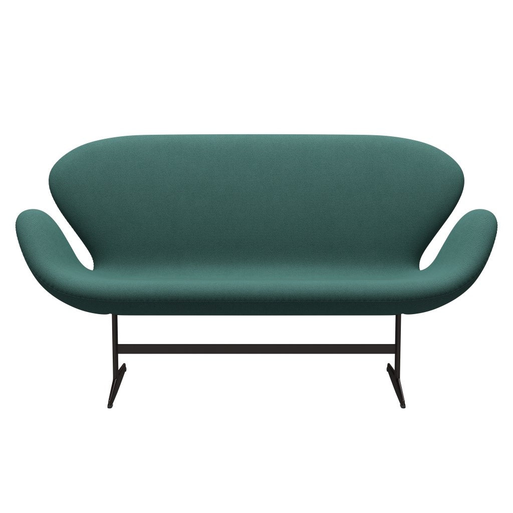 [product_category]-Fritz Hansen Swan Sofa 2 Seater, Brown Bronze/Fiord Brown/Orange-Fritz Hansen-3321-FIO862-BBBASE-FRI-1