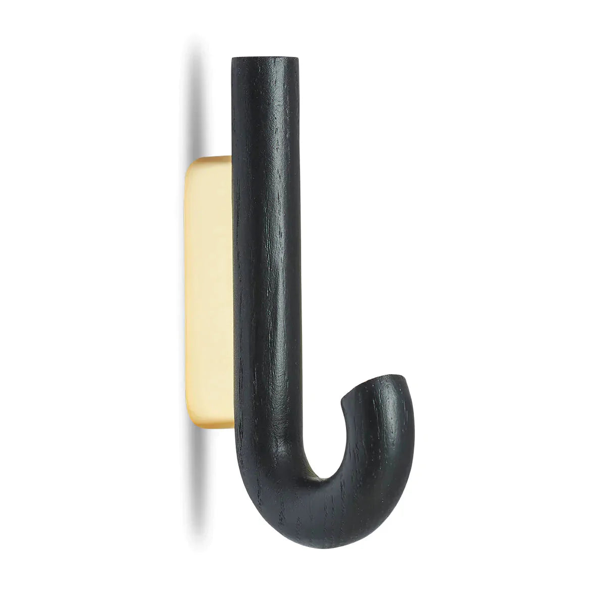 [product_category]-Gejst Hook Mini Hook, Black Oak/Brass-Gejst-5712731102438-10243-GEJ-2