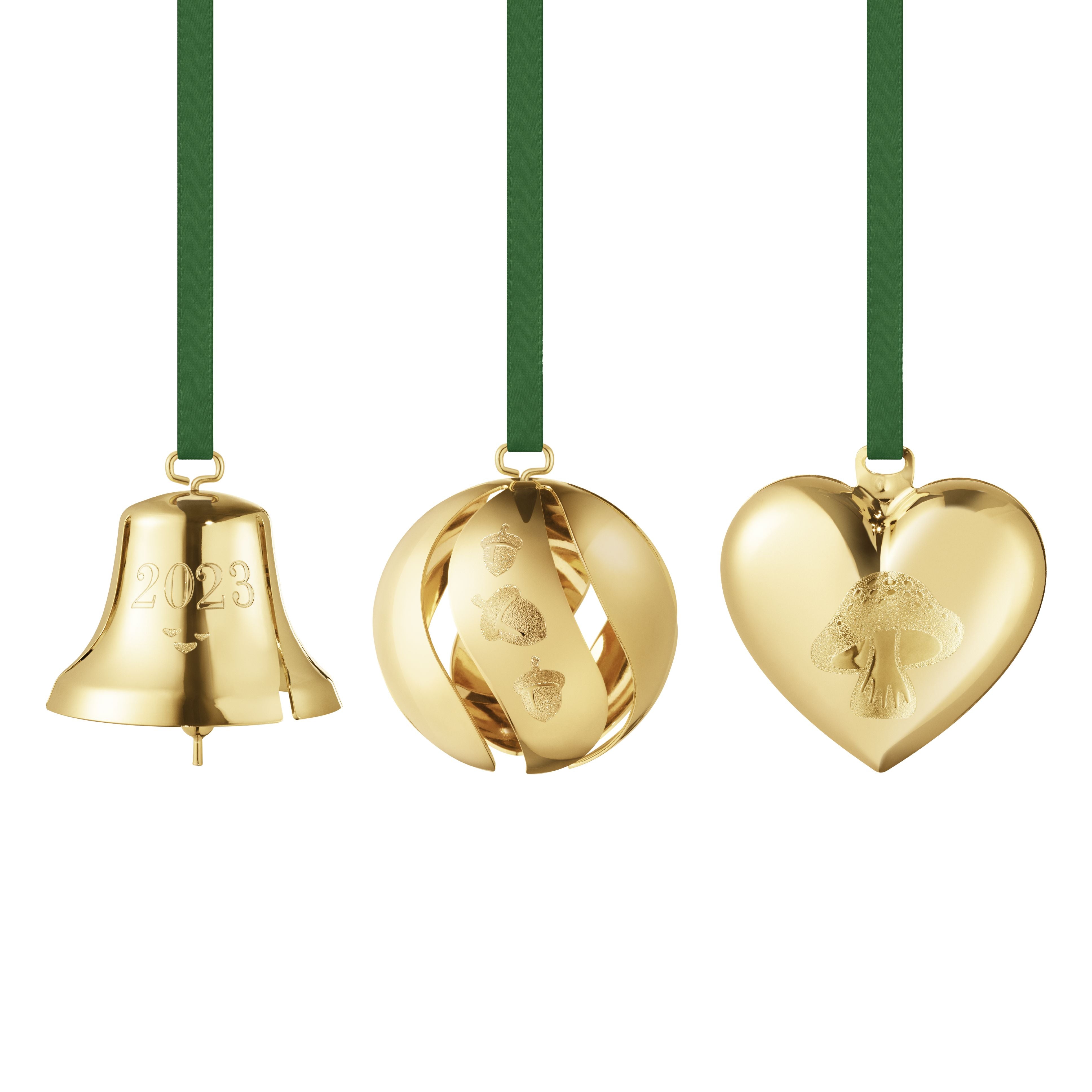 [product_category]-Georg Jensen 2023 Christmas Gift Set 3 Pcs., Gold Plated-Georg Jensen-5713275236665-10020180-GEO-1