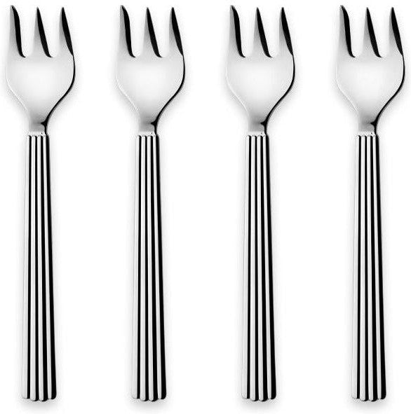 [product_category]-Georg Jensen Bernadotte Cake Fork, Set Of 4-Georg Jensen-5713275066187-10014955-GEO-1