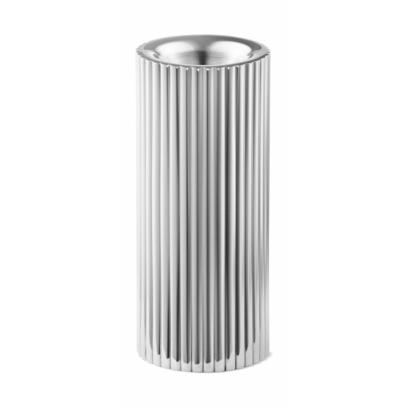[product_category]-Georg Jensen Bernadotte Tealight & Candle Holder Stainless Steel, Medium-Georg Jensen-5713275209423-10019288-GEO-1
