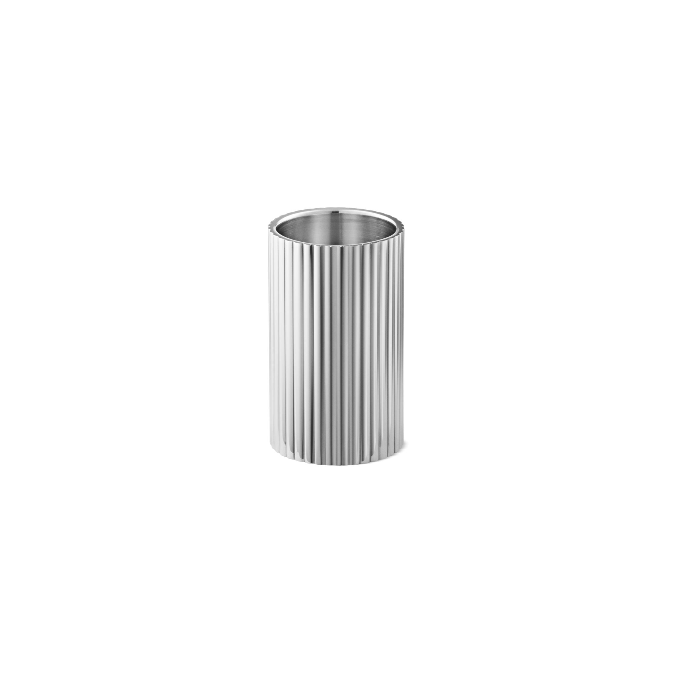 [product_category]-Georg Jensen Bernadotte Tealight & Candle Holder Stainless Steel, Small-Georg Jensen-5713275209416-10019287-GEO-2