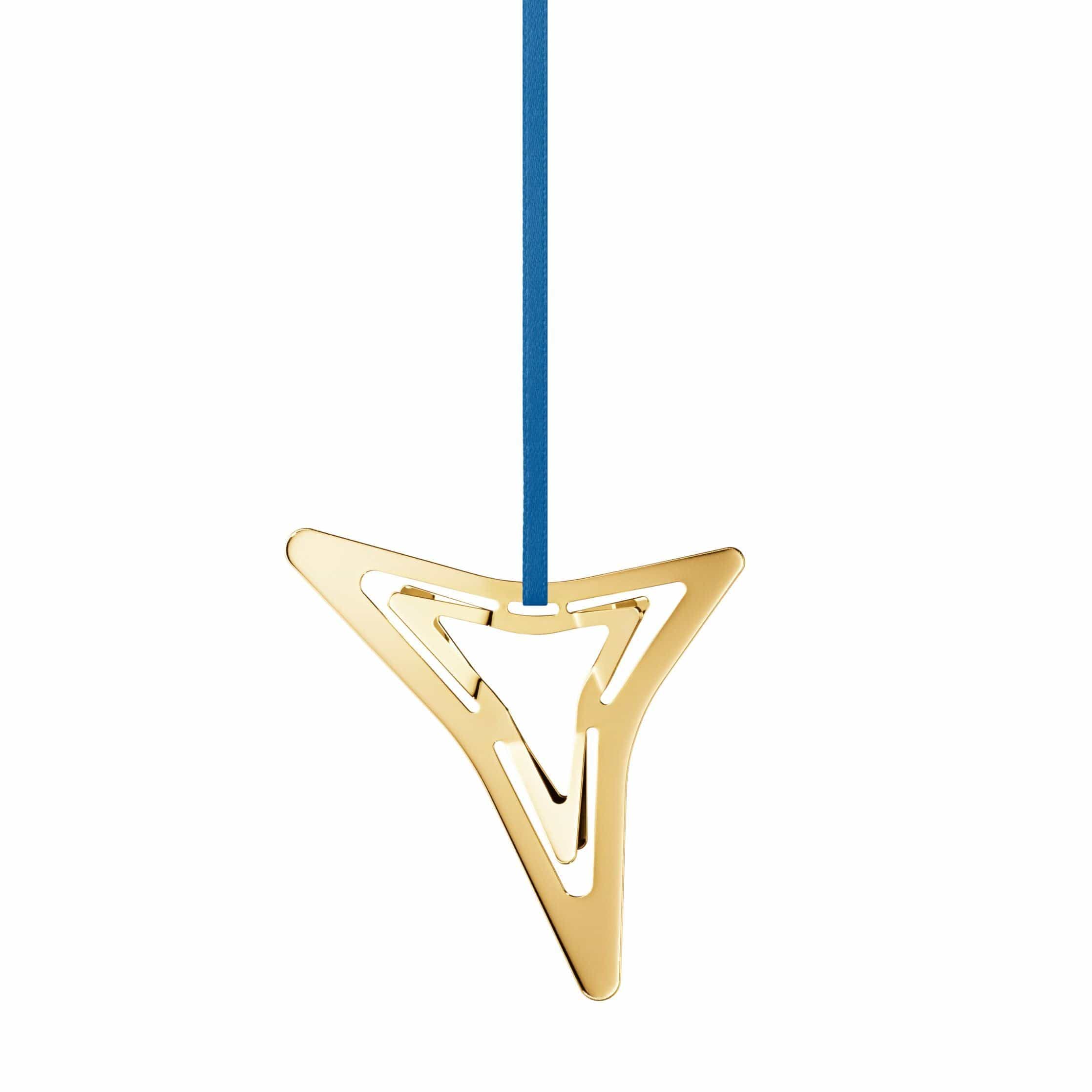 [product_category]-Georg Jensen Christmas Decorations Three Pointed Star, Gilded-Georg Jensen-5713275208143-10019941-GEO-2