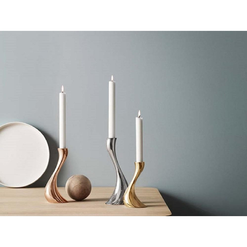 [product_category]-Georg Jensen Cobra Candle Holder Silver, 3 Piece Set-Georg Jensen-5705145062481-3586624-GEO-2