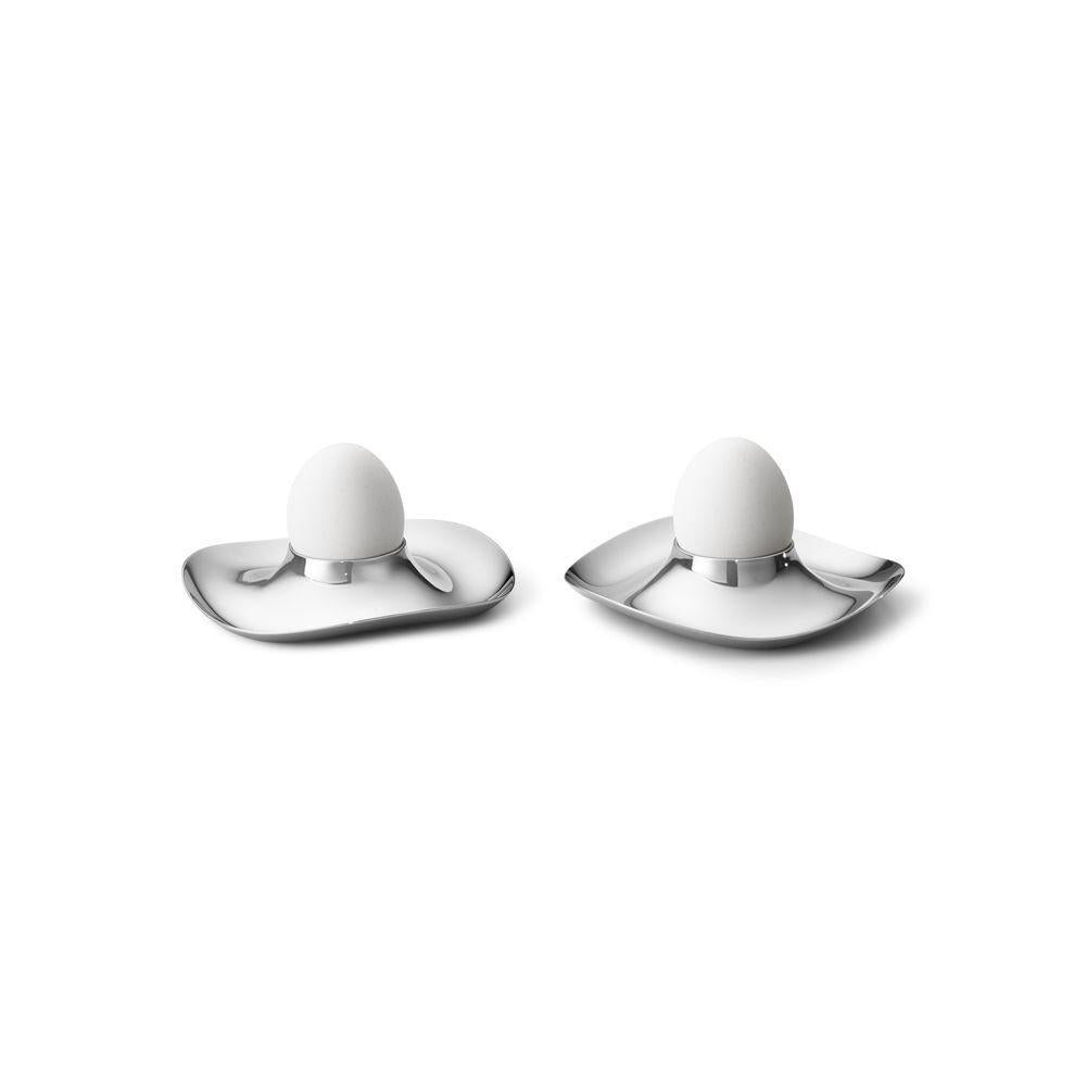 [product_category]-Georg Jensen Cobra Egg Cup, 2 Pcs-Georg Jensen-5713275203858-10019104-GEO-2